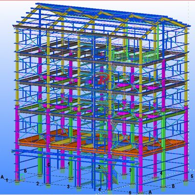 Arsitektur Kekuatan Tinggi Konstruksi Baja Bangunan Kerangka Baja Bertingkat