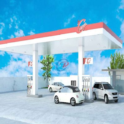Struktur Baja Modern Stasiun Gas Kerangka Ruang Baja Prefabrikasi