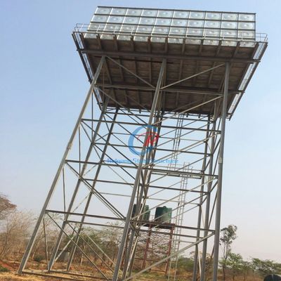 Menara Tangki Air Baja Galvanis Ramah Lingkungan Berkelanjutan Untuk Bangunan Hijau