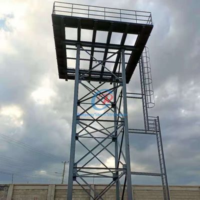 Menara Tangki Air Bangunan Baja Berat Tinggi Untuk Tangki Air Galvanis