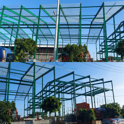 Q355 Q235 Q355B Q235B Bangunan Baja Pre-Dirancang Dengan Isolasi Yang Baik
