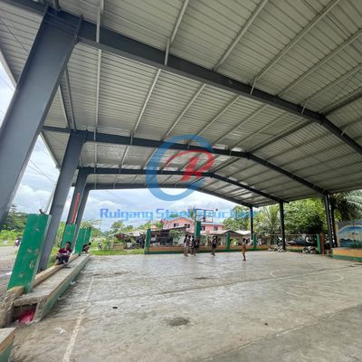 Bangunan Baja Prefab Large Span Lapangan Bola Basket / Bangunan Baja Struktur Kerangka Ruang