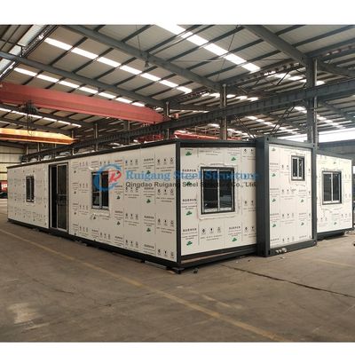 Modern 20ft Expandable Container House Kantor Prefabrikasi Container House Dengan 1 Kamar Tidur