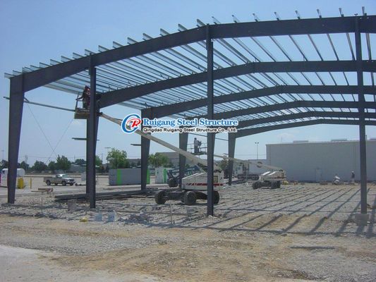 Powder Coating Prefabricated Steel Structure Bangunan Parkir Mobil