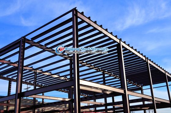 Konstruksi Bangunan Logam Tembaga Pre-engineered Prefabricated Steel Structure Workshop