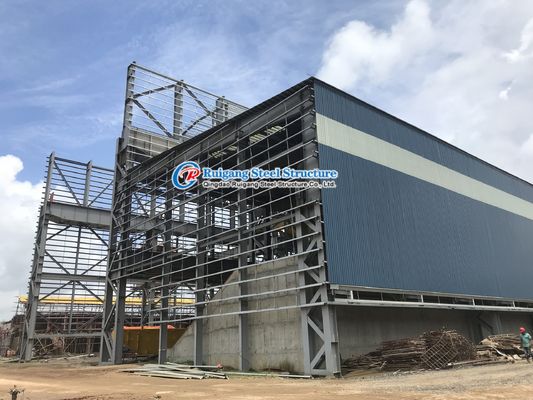 AWS Peb Steel Structure Workshop Drawing Bangunan Kantor Prefabrikasi Gudang Industri