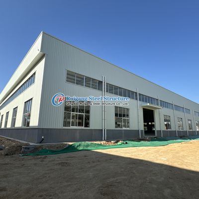 Gedung gudang struktur baja prafabrikasi komersial