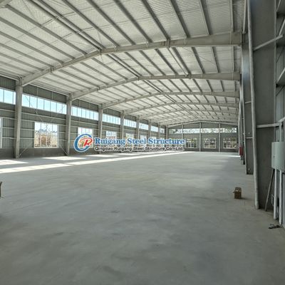Bangunan gudang baja bengkel logistik prefabrikasi