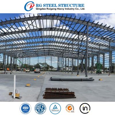 Bangunan Struktur Baja Panjang Prefabrikasi Gedung Gudang Logam Prefabrikasi Bengkel Gedung Kantor Pabrik Gudang