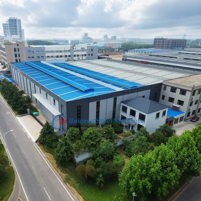 Gedung Konstruksi Industri Logam Struktur Baja Berbingkai Gedung Kantor Komersial Gudang Pra Fabrikasi