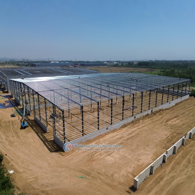 Konstruksi baja prefabrikasi berkualitas tinggi bengkel industri untuk penggunaan komersial