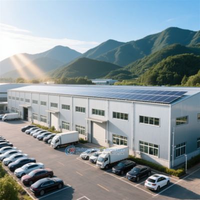 Gudang Struktur Baja Kustom Prefab H-Section untuk Penyimpanan