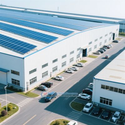 Gudang Struktur Baja Khusus dengan Panel Sandwich Terisolasi