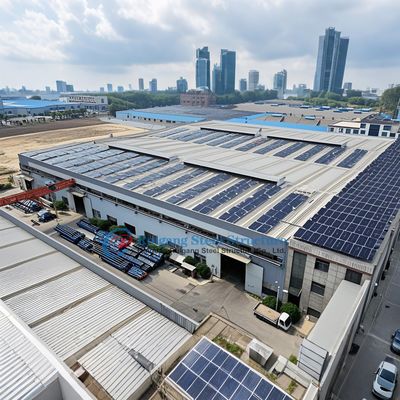 Customized Prefabricated Light Steel Frame Industrial Workshop Building With Large Span