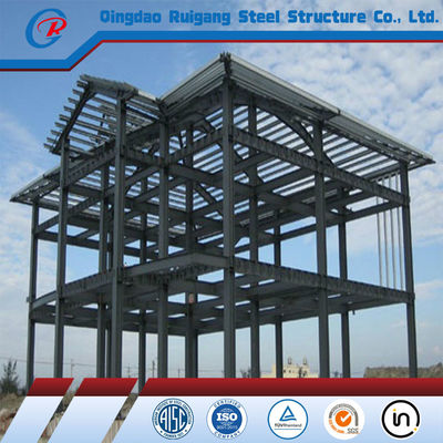 Bangunan Rumah Panel Sandwich 3 Lantai Struktur Metal Terisolasi Prefab