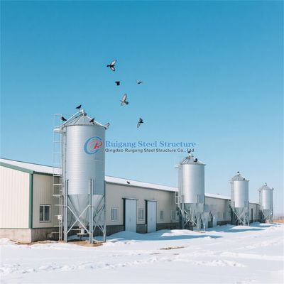 Prefabricated Steel Structure Metal Chicken Layer Poultry Farm House