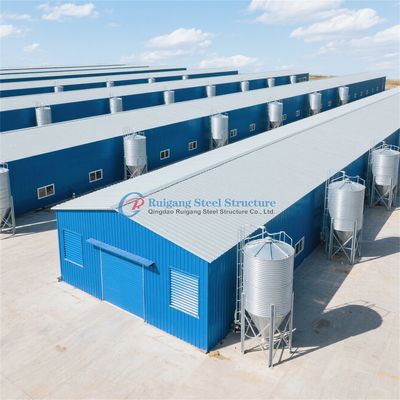 Konstruksi baja tahan lama Manufaktur Bangunan Peternakan Baja Galvanis Custom