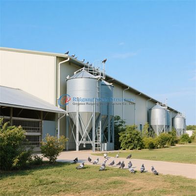 Struktur Baja Disesuaikan Rumah Unggas tahan api untuk peternakan susu