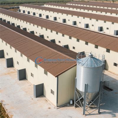Prefabricated/ Prefab Light Steel Frame Construction Structure Chicken Poultry Farm House