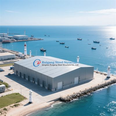 Bangunan rangka gudang struktur baja prefabrikasi